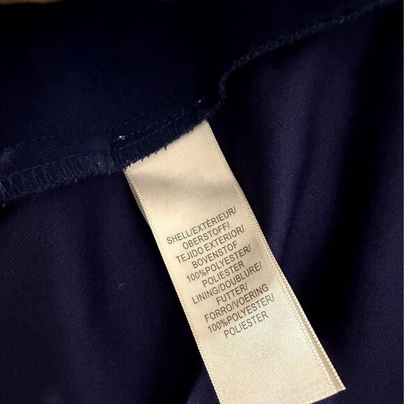 Adrianna Papell Slinky Knit High Low Corkscrew Ruffle Dress Blue 8 - Picture 9 of 9